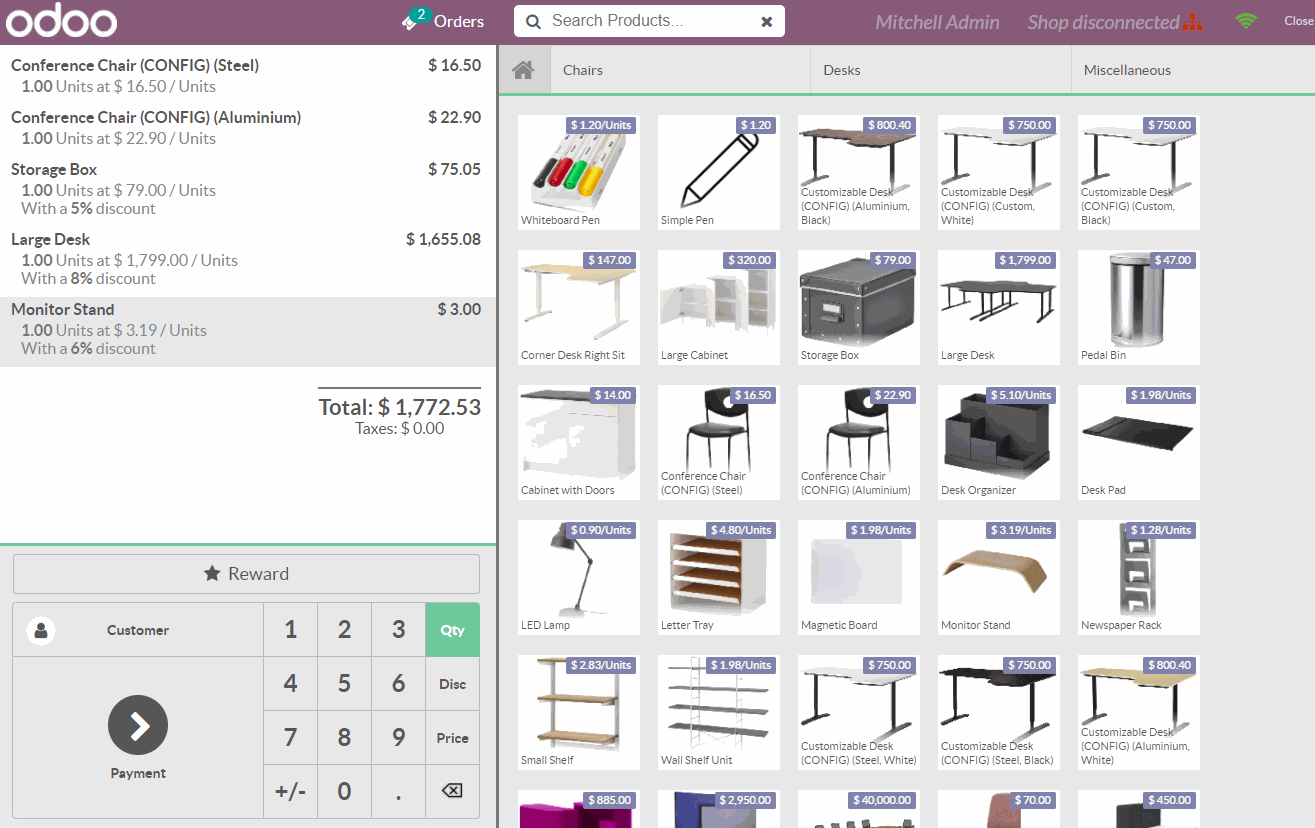 Odoo POS-система